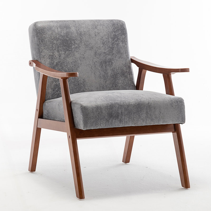 Chaise d'appoint, chaise de salon Mid-Century moderne classique, chaise de salon, Gris