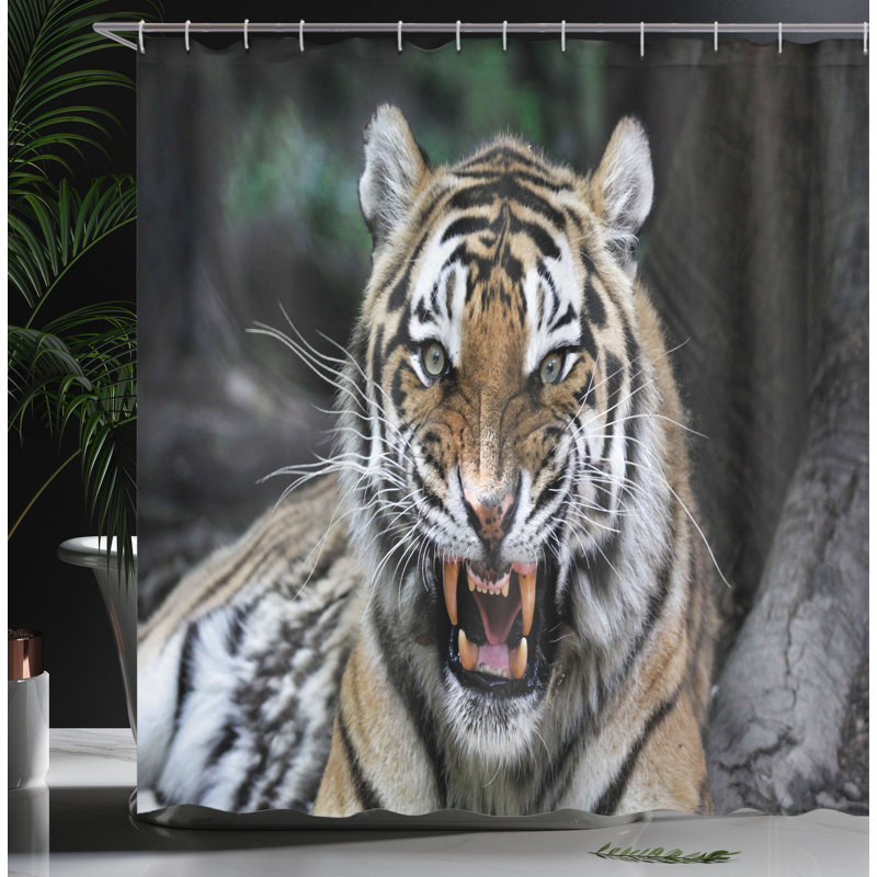 Shower Curtain with Hooks Included, 84"H x 69"W