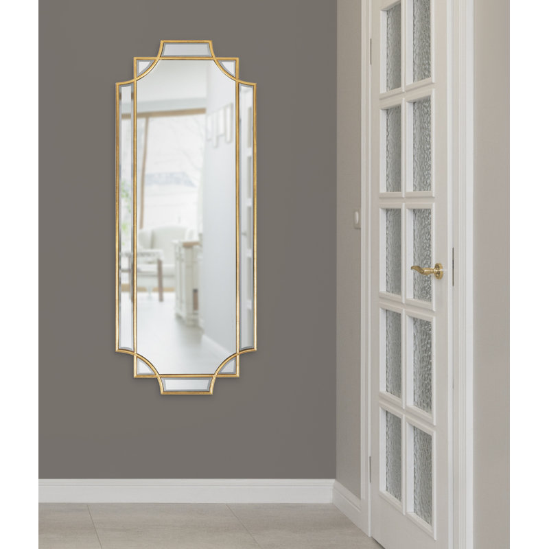 Ocilla Flat Mirror, Gold, 42" x 16"