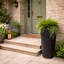 Sukari Tall Round Vase Planter Concrete Effect Recycled Garden Pot-112122980-122610416