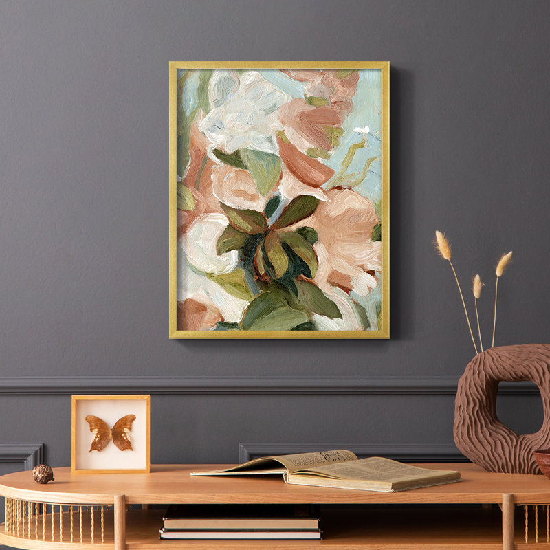 Bouquet Scatter IV, reproduction encadrée - bois massif, H 20 po x l 16 po