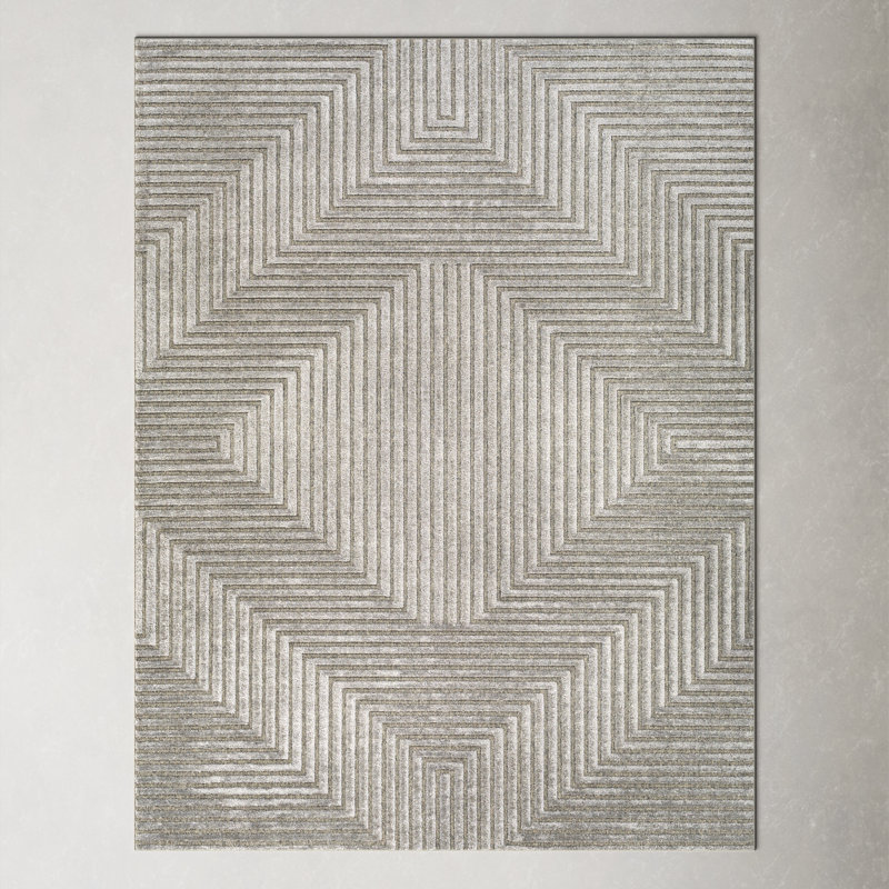 Balsham Geometric Indoor Rug, Rectangle 5'3" x 7'3"