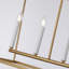 Jesli 6 - Light Farmhouse Large Linear Lantern Open Frame Chandelier-12915613