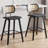 26" Upholstered Rattan Back Counter Height Bar Stools-712527878-712527879