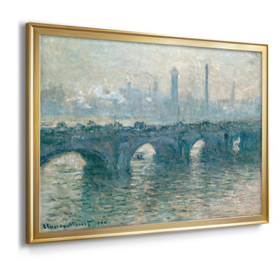 Waterloo Bridge, London-Claude Monet-Framed Gallery Wrapped Canvas-1900
