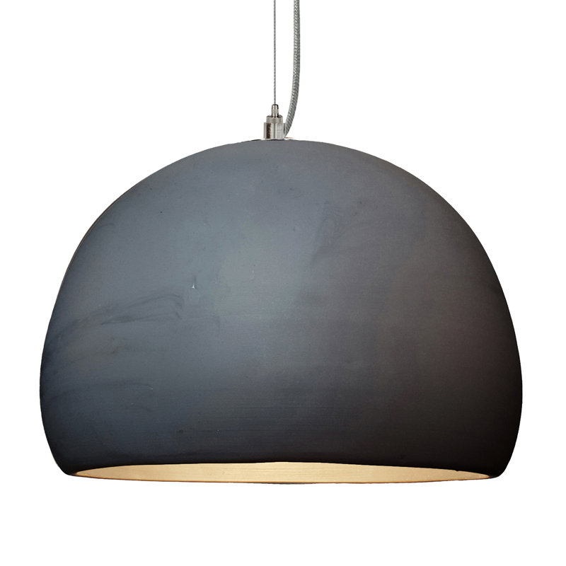 Clay 1 - Light Single Pendant, Brushed Nickel, Matte Black, Yes