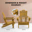 Chaise Adirondack en plastique PEHD résistant aux intempéries Devito-170178738