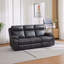 Ryansh 5 Seater Faux Leather Electric Reclining Sofa