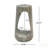 Outdoor Side Table With Hollow Design, Lightweight Concrete, Wood-Like Texture For Patio, Balcony, Beach, And Poolside Use-1145428301
