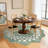 Scalloped Area Rugs Modern Bordered Accent Carpet,Non-Slip Floor Cover,Stain-Resistant Indoor Mat for Bedroom,Kitchen,Living Room-620051070-620051334