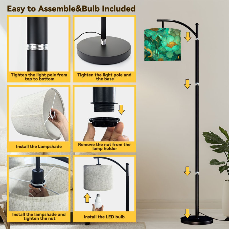  Lampe sur pied Arc Elegant