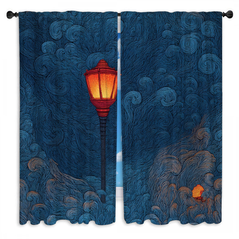 Rideaux de fenêtre Streetlight, 40in x 50in - 2 panels, Transparent