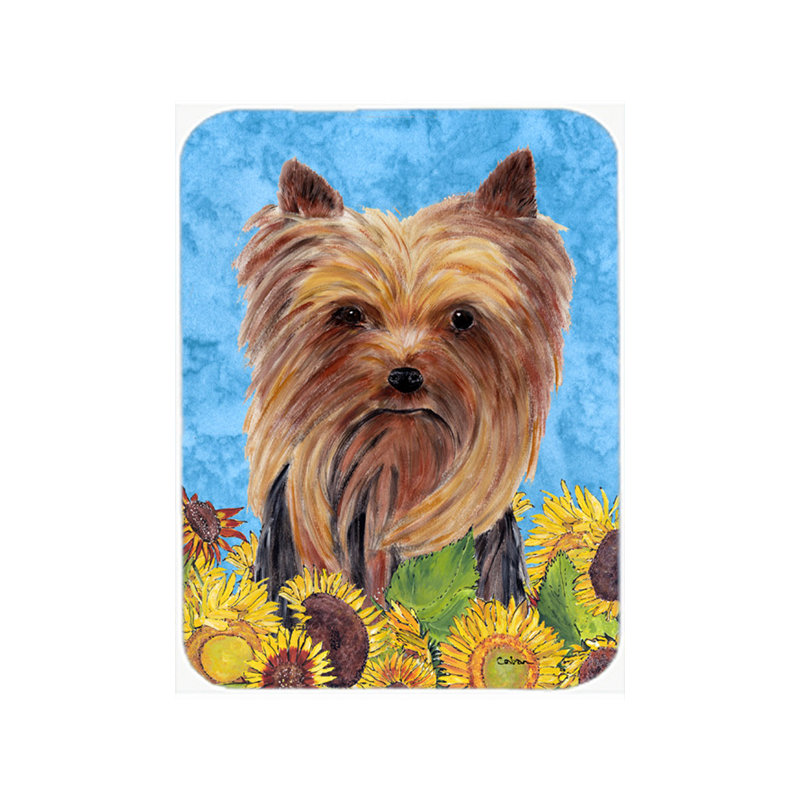 Planche à découper en verre yorkie east urban home