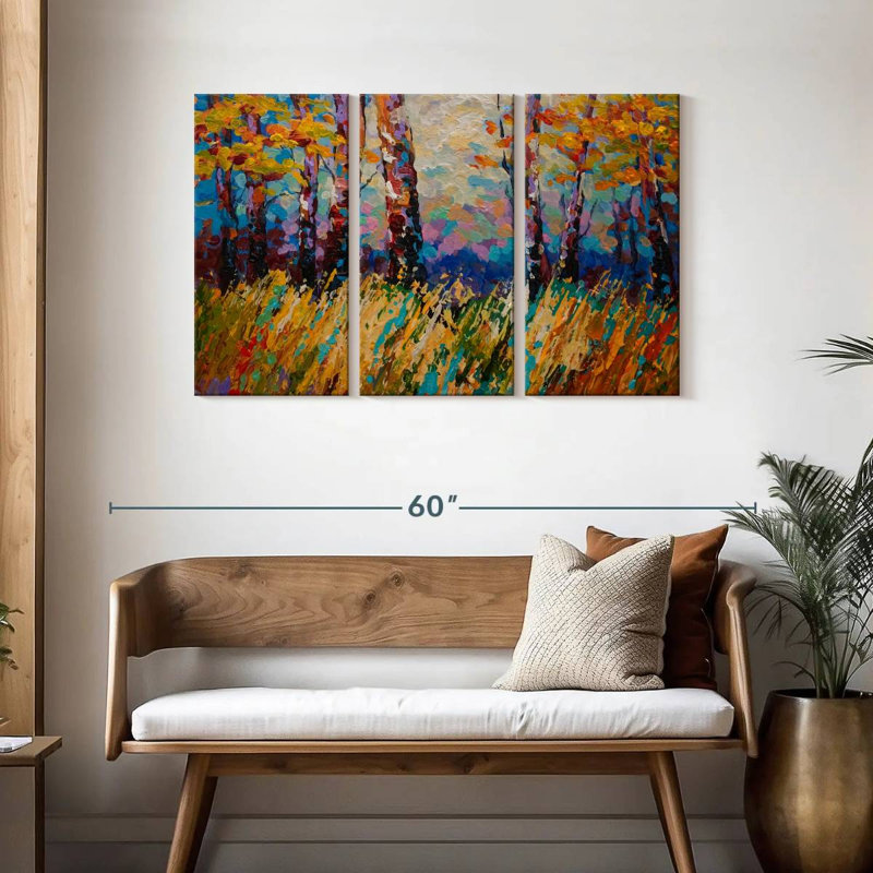 Harnek abstrait automne I, H 28 po x l 45 po