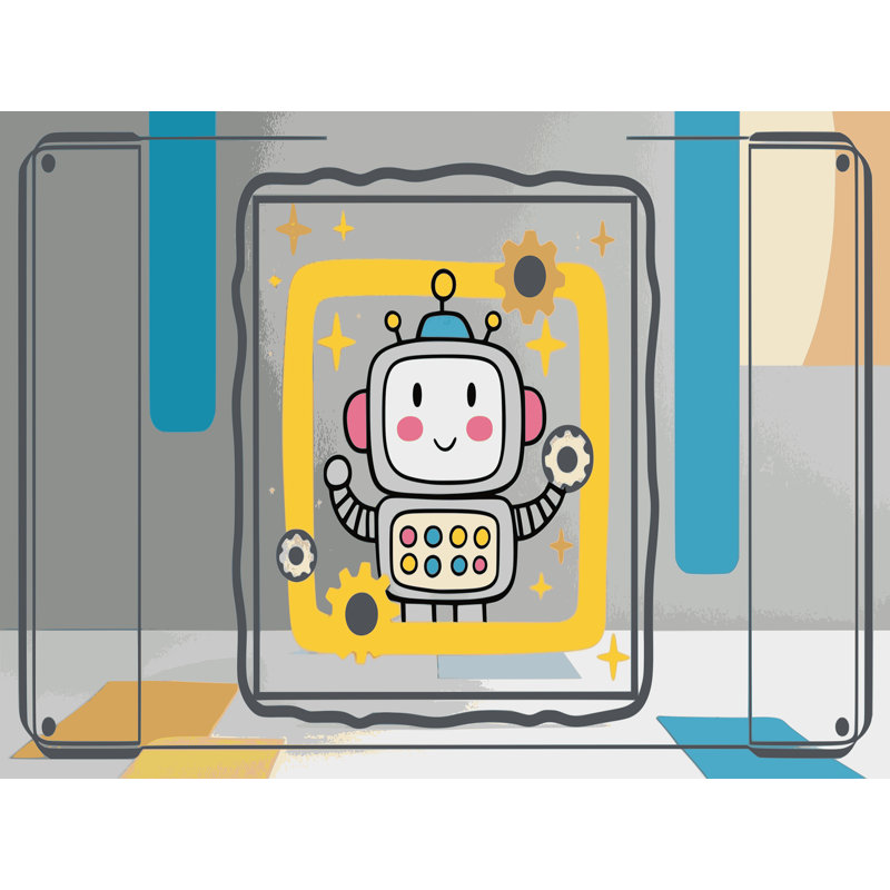 Tapis pour enfant 6 astronautes Ginza, Rectangulaire 2 pi x 3 pi