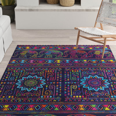 Clair Southwestern Hand Woven Area Rug
