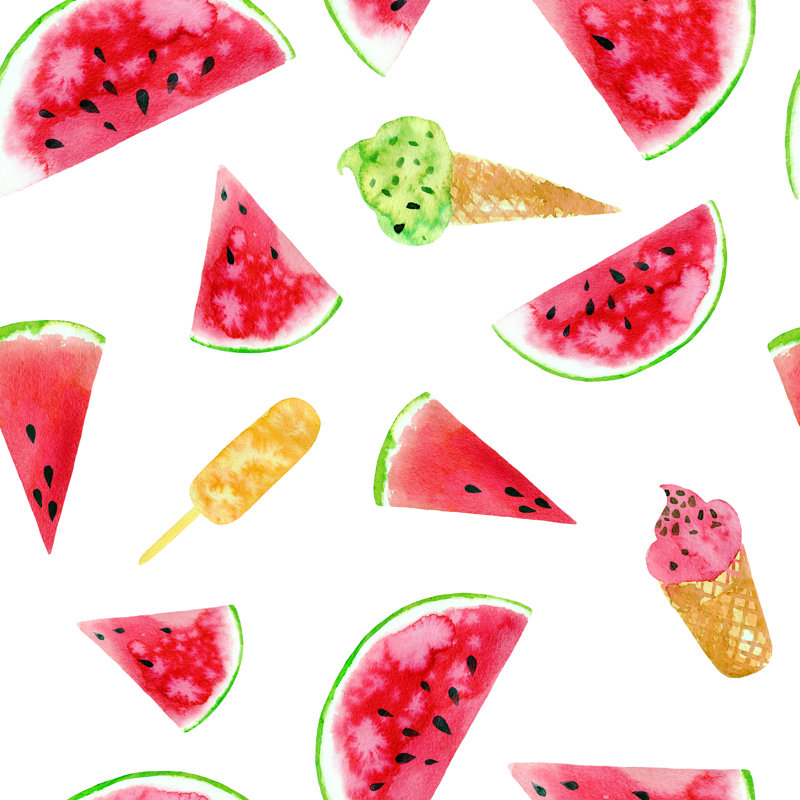 Watercolour Seamless Pattern by Natalia Kuprova - Wrapped Canvas Print, 91cm H x 91cm W x 3.8cm D