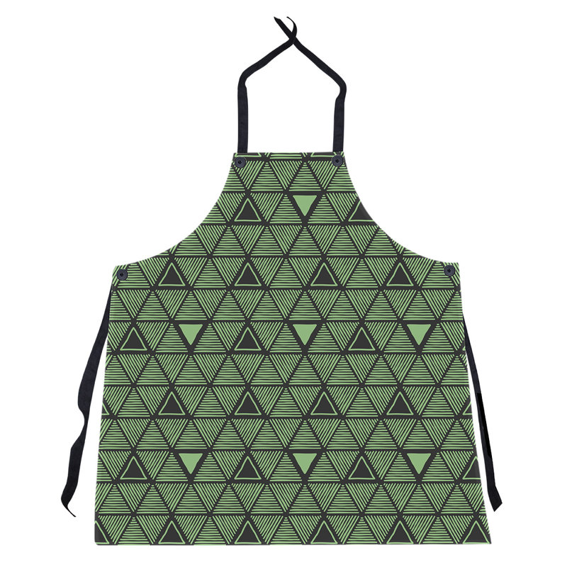 Patricia Geoffrey Bib Apron, Green/Black