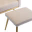Chaise d'appoint avec accoudoirs et dossier réglables-91933815
