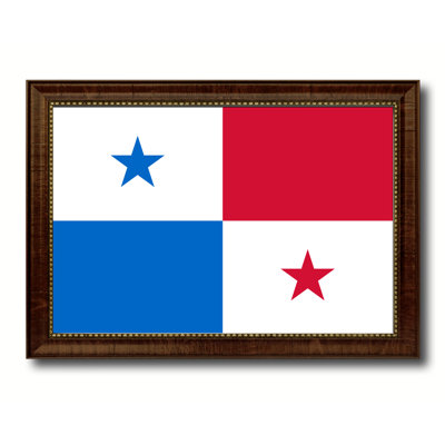 « panama country flag », impression sur toile encadrée