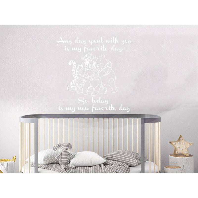 Décalcomanie murale winnie classic the pooh, blanc