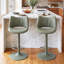 Tabouret de bar pivotant à hauteur réglable Tabouret de bar moderne en similicuir avec structure en métal-114210758
