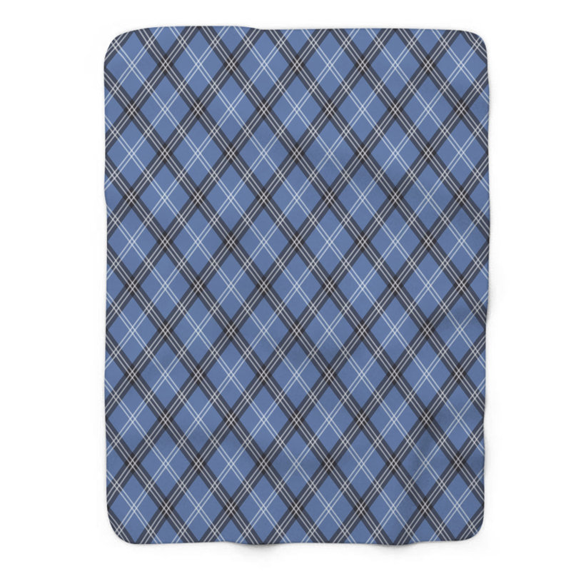 Plaid Stripes - 1 pièce Sherpa Premium, Lit simple