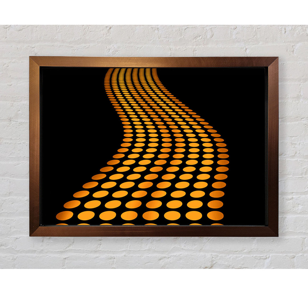 The Orange Road Less Travelled - Einzelne Bilderrahmen Kunstdrucke