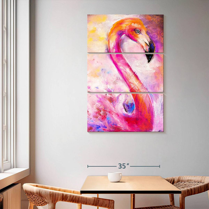 Flamant rose Brampt, H 65 po x l 42 po