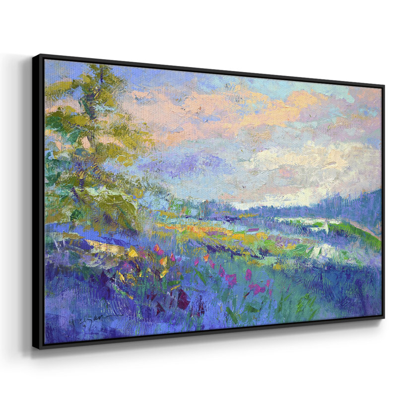 «On a Happy Day», reproduction d'art sur toile, H 17 po x l 25 po x P 2 po, Noir