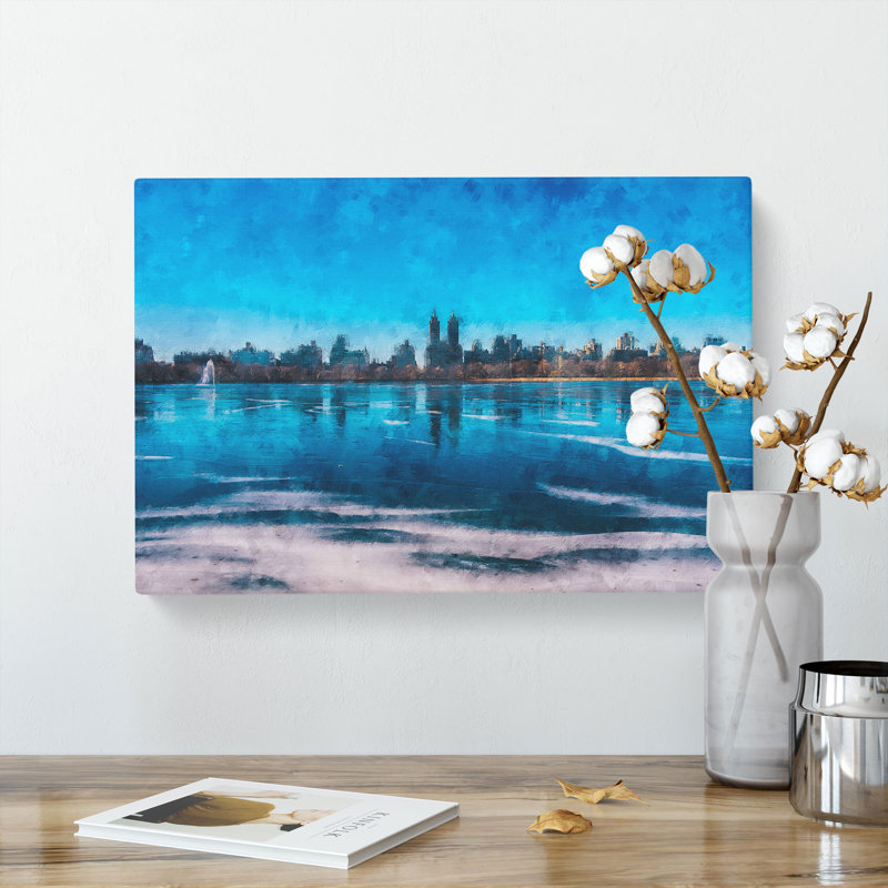 View Of New York - Wrapped Canvas Painting, 60cm H x 91cm W x 3cm D