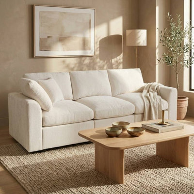 Canapé 3 places (beige)