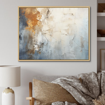 Spatule bleue et beige Path To The Ink - impressions sur toile abstraites