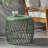 Outdoor Iron frame Table with sturdy base and lattice design-1751300576