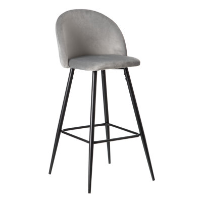 Carbajal Upholstered Counter Stool with Metal Frame