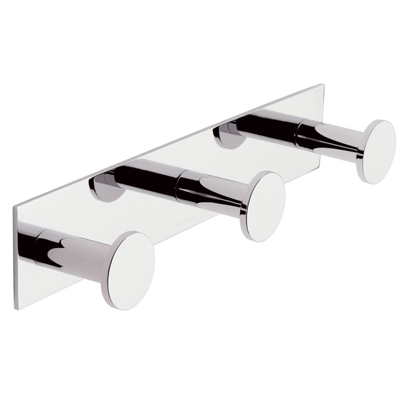 Surface Triple Robe Hook, Satin Nickel