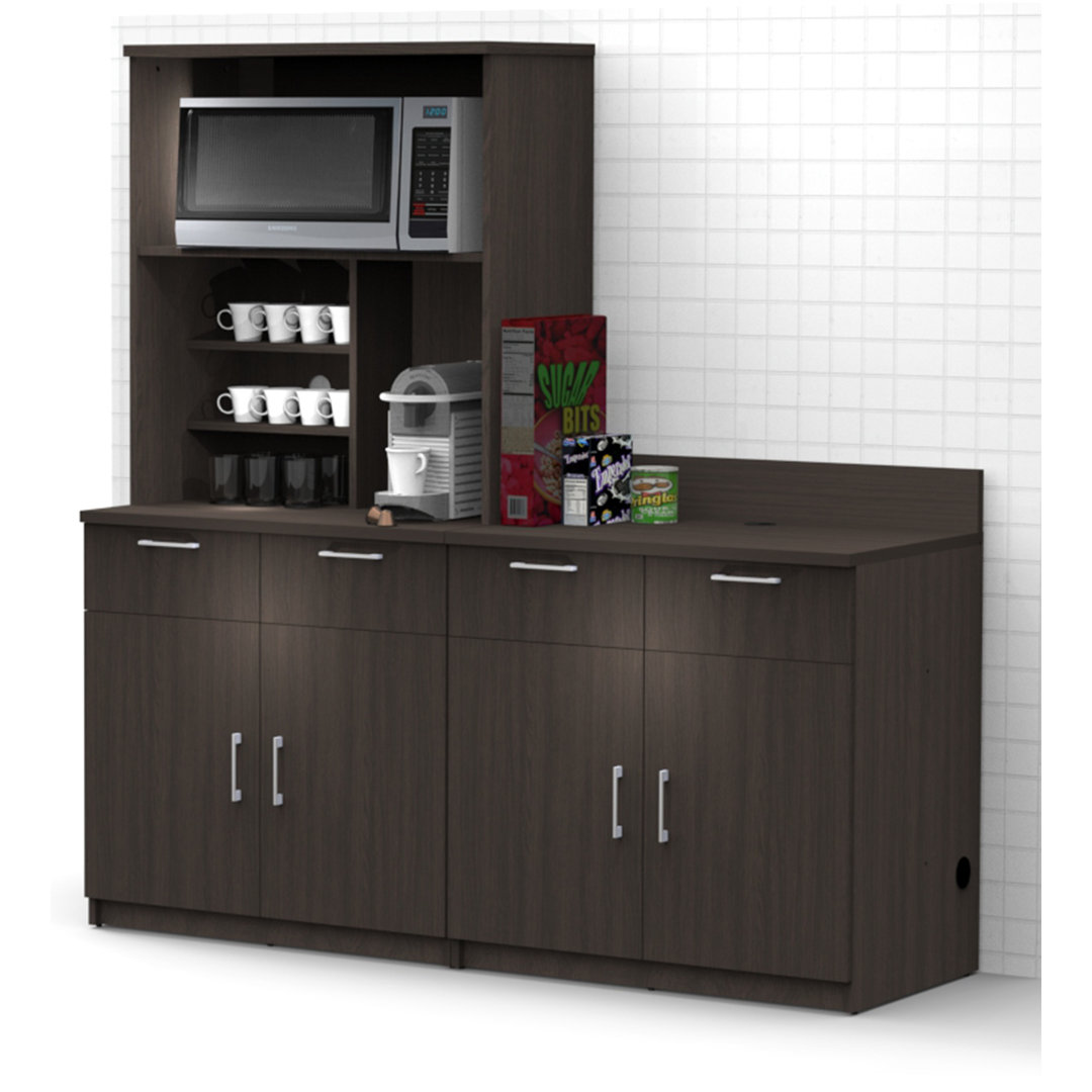 Commercial Grade Coffee Kitchen Lunch Room Cabinets Fully Assembled 72"W x 75"H  3 pc Breaktime 