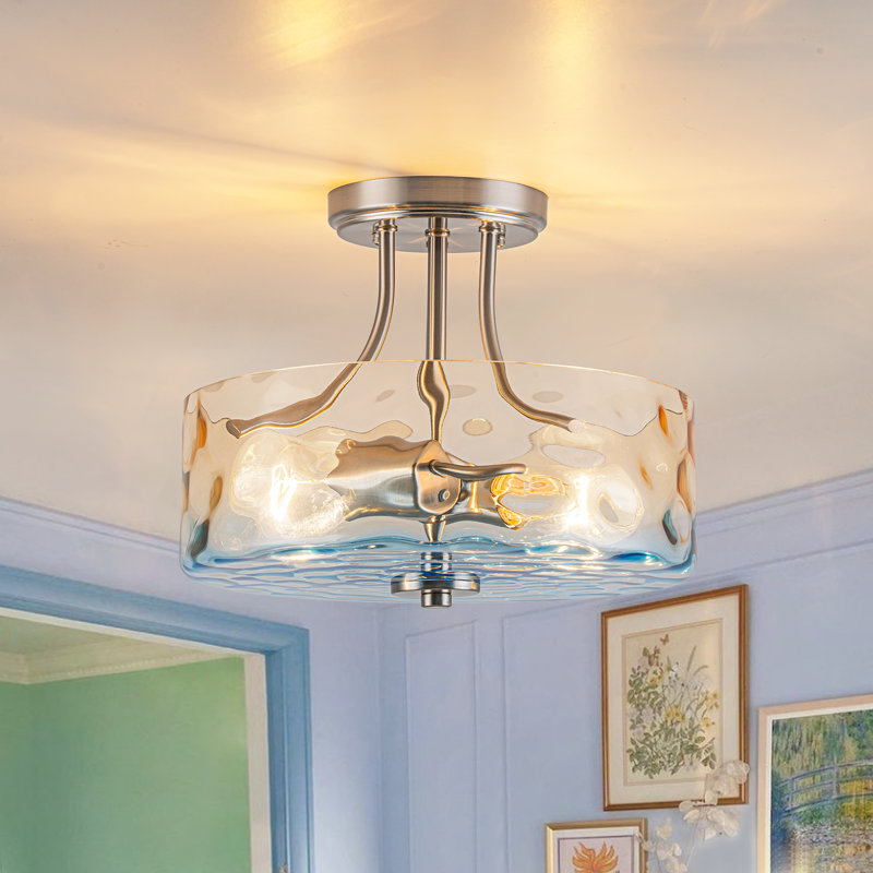 Plafonnier semi-encastré 2 lumières