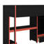 Lit mezzanine simple avec bureau-1200115679