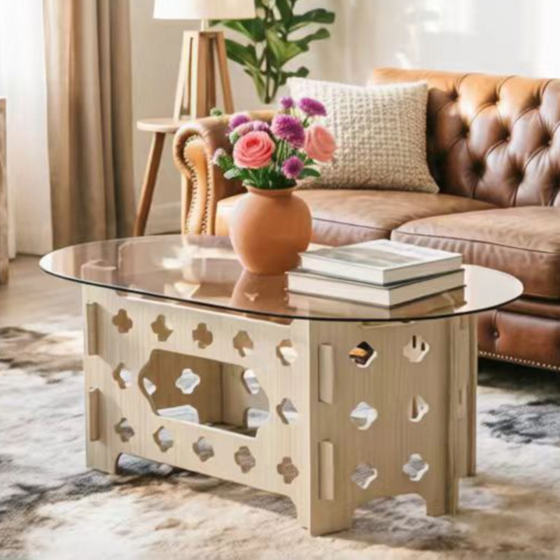 Table basse ovale