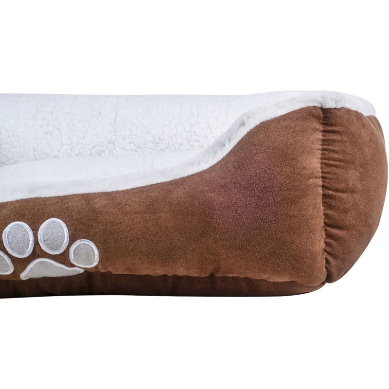 Derba Orthopedic Faux Fur Pet Bed