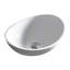 Lavabo de salle de bain vasque ovale noir