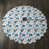 Blanc / palmier beige turquoise