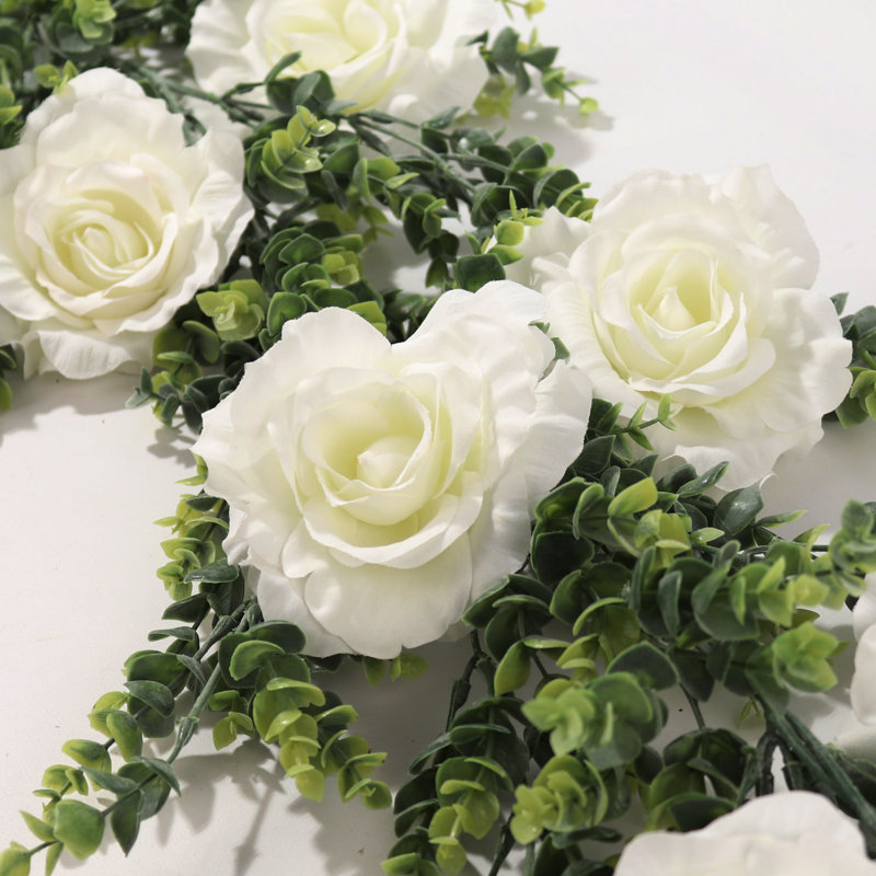 Set Of 6  6' Tall Realistic Eucalyptus Garland - Artificial Greenery Decor