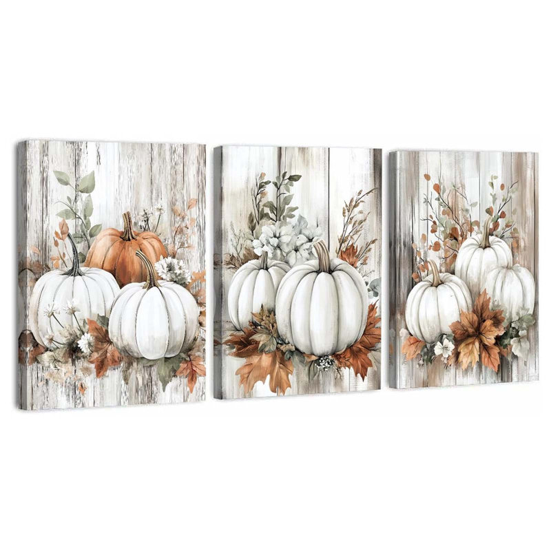 3 Piece Wrapped Canvas Wall Art