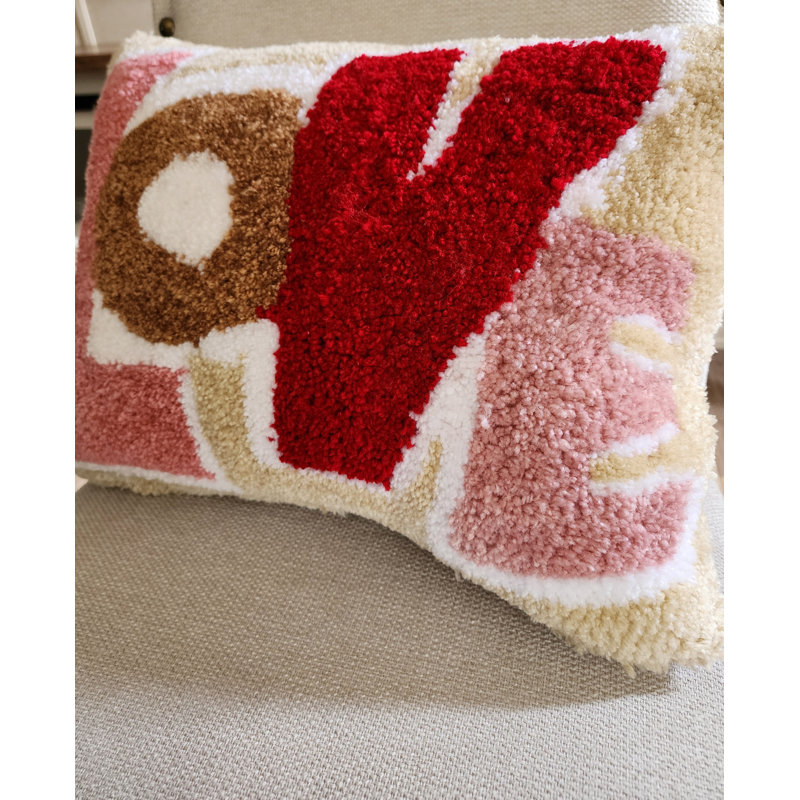 Cotton Lumbar Rectangular Pillow Cover & Insert