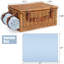 Panier en osier, service pour 2