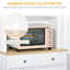 Buffet de cuisine autoportant de 67 po avec huche, garde-manger avec support à micro-ondes, tablette réglable, 2 tiroirs, armoire