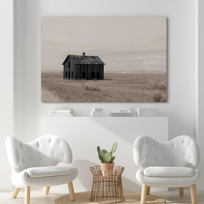«Rustic Abandonné ferme campagne rétro» sur, H 24 po x l 36 po