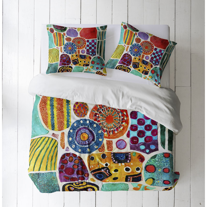 Modern & Contemporary Polyester Duvet Cover, Queen Duvet Cover + 2 Queen Shams